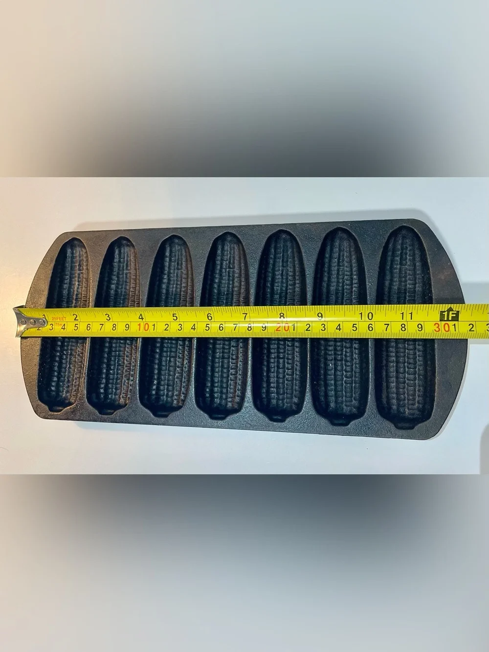 Vintage Lodge Cast Iron 2702 Cornbread Stick Pan 7-Ear Mold Made in USA Corn Cob